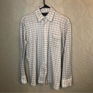 Vintage Luxor Knit M polyester button down shirt very god condition